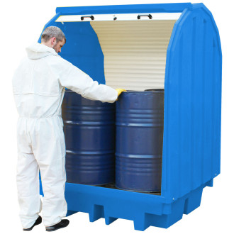 Bacia retencao em polietileno para bidoes1