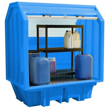 Bacia retencao em polietileno para bidoes