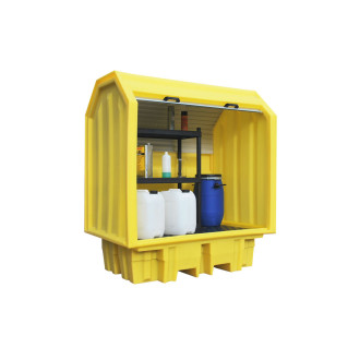 Bacia retencao em polietileno para bidoes1