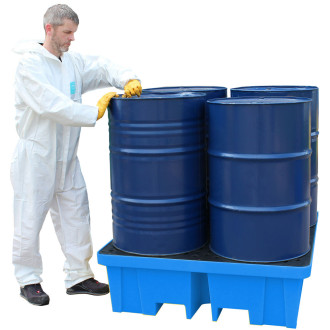 Bacias de retencao em Polietileno para bidoes1