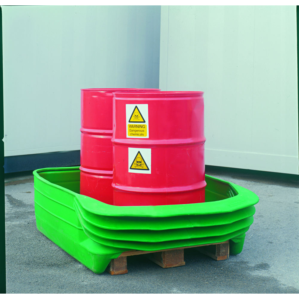 Bacias de retencao em Polietileno para bidoes1